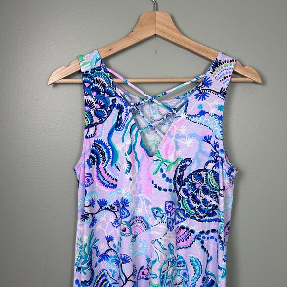 Lilly Pulitzer Kristen Swing Dress Lilac Freesia Purple Sleeveless Mini sz Small - Picture 7 of 10